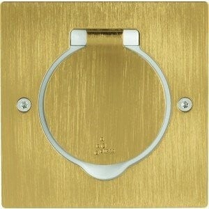 Legrand Vloerdoos 2 modules brons vierkant leeg 089710
