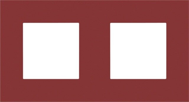 Niko Tweevoudige horizontale afdekplaat, kleur Pure natural red Niko 152-76800