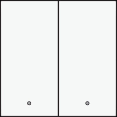 Niko Afwerkingsset tweevoudige drukknop White Coated 154-32004