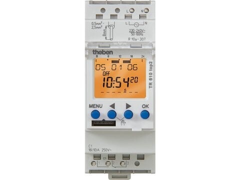 Theben Schakelklok met weekprogramma TR610 top 3 TR610TOP3