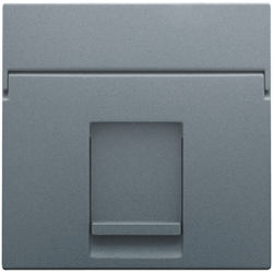 Niko 220-65100 Centraalplaat data 1x RJ alu grey coated 220-65100