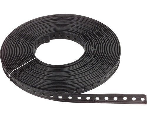 Geplastificeerde montageband - 19mm x 1mm x 10 meter - Ø6,4mm 251002