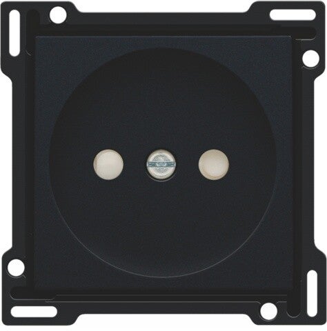 Niko afwerkingsset stopcontact zonder penaarde  intense zwart 161-66501
