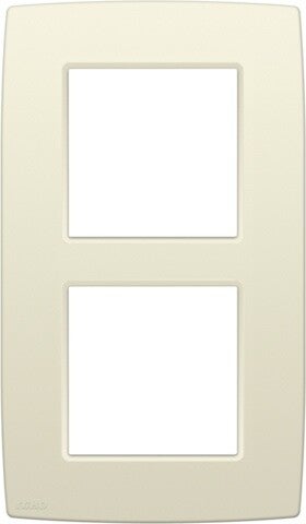 Niko Tweevoudige verticale afdekplaat, kleur Original cream Niko 100-76200