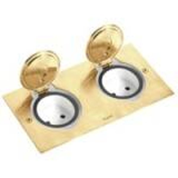 Legrand Vloerdoos 2x2 modules brons (dubbel) leeg 89712