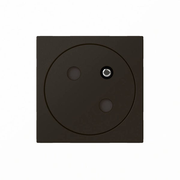 Legrand Mosaic vlak stopocontact zwart 079145L