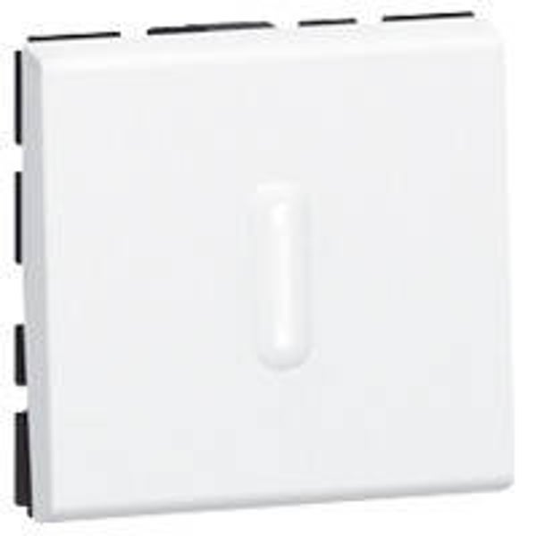 Legrand Mosaic drukknop NO/NG met verklikker. 2 modules 077042
