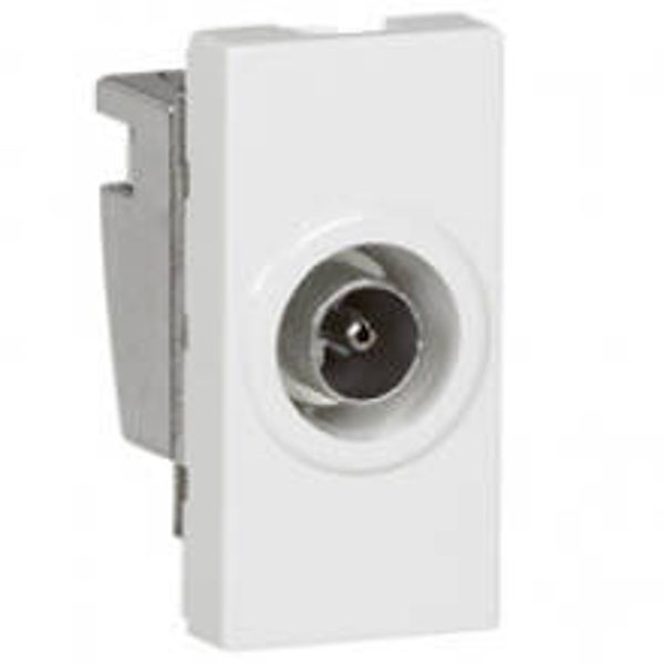 Legrand Mosaic TV aansluiting wit enkele module 078793