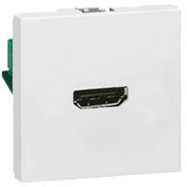 Legrand Mosaic contactdoos HDMI - 2 modules - wit 078768
