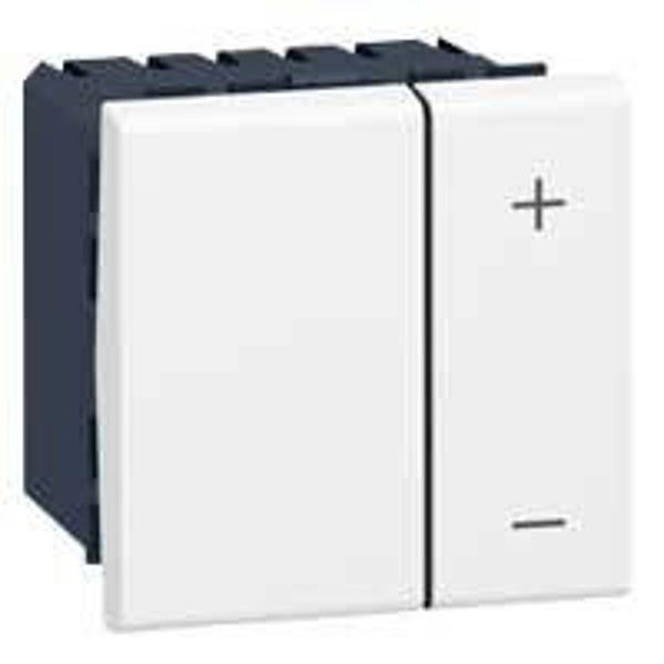 Legrand Mosaic dimmer 600W - 2 modules - wit - 078405