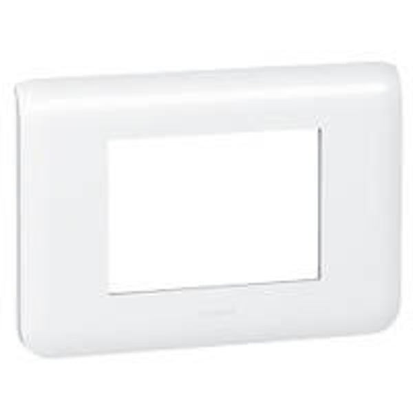 Legrand Afdekraam Mosaic 3 mod muur wit. 78803