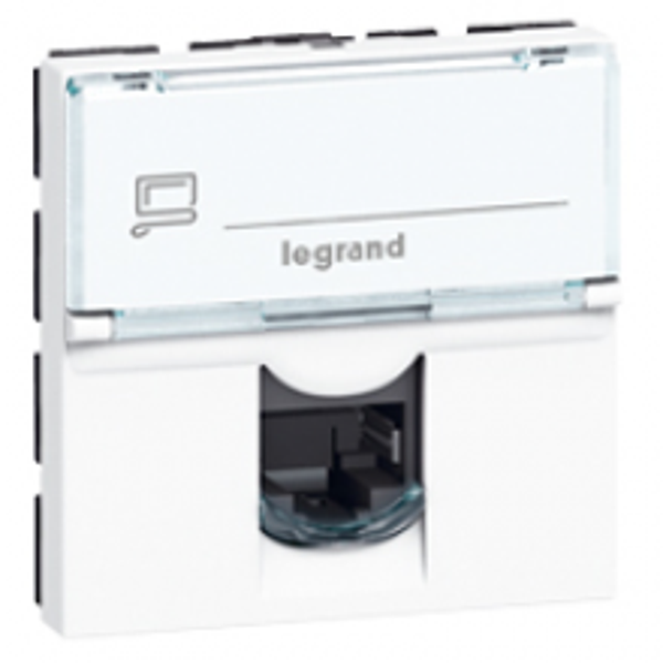 Legrand Mosaic RJ45 Cat. 6a UTP 2 modules wit LCS² - 076574