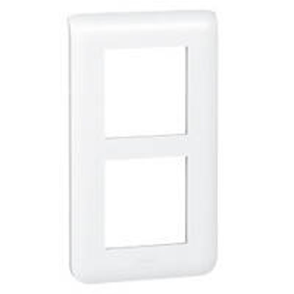 Legrand Mosaic afdekplaat verticaal 2x2 modules - wit - 078854