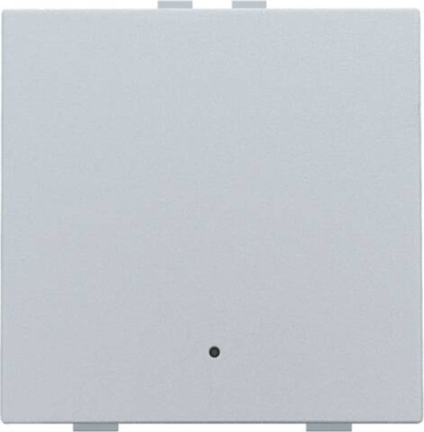 Niko Enkelvoudige drukknop met led,Sterling 121-52001