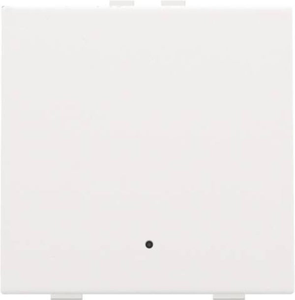 Niko Enkelvoudige drukknop met led Intense White steel 154-52001