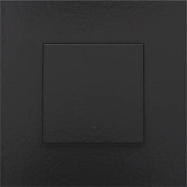 Niko Enkelvoudige drukknop met led Pure Piano Black 200-52001