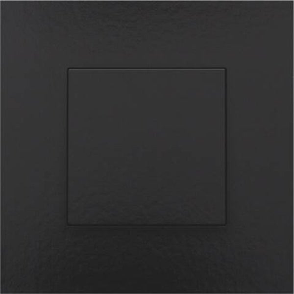 Niko Enkelvoudige drukknop,Pure Piano Black 200-51001