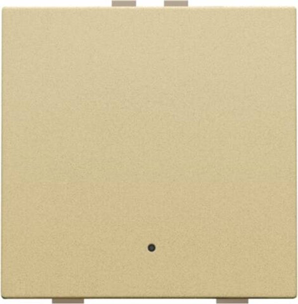 Niko Enkelvoudige drukknop met led Pure Alu look Gold 221-52001