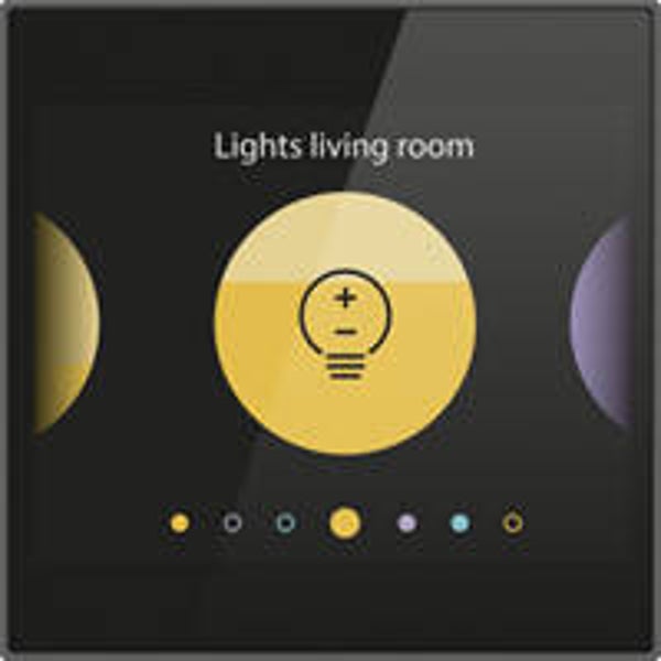 Niko Digital Blackbediening voor Niko Home Control 230V 551-18000