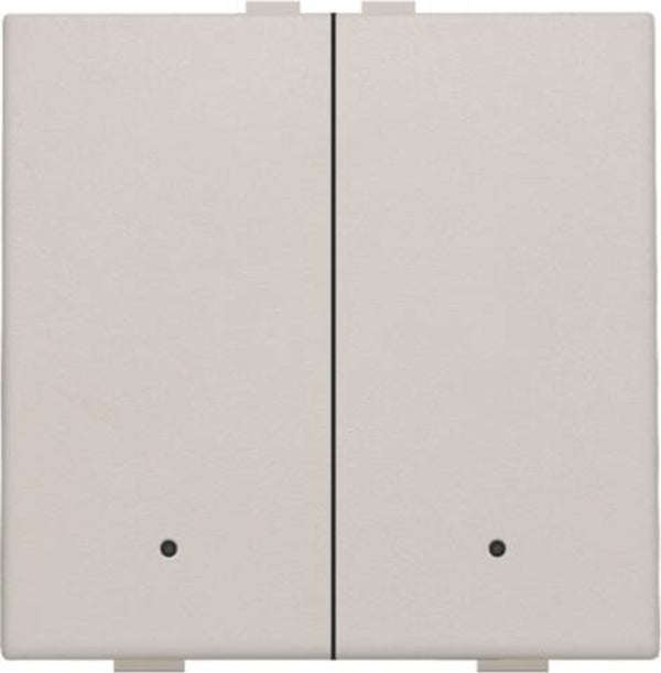 Niko Tweevoudige drukknop met led Light grey 102-52002