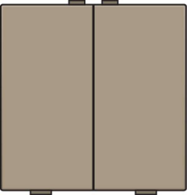 Niko Tweevoudige drukknop Bronze 123-51002
