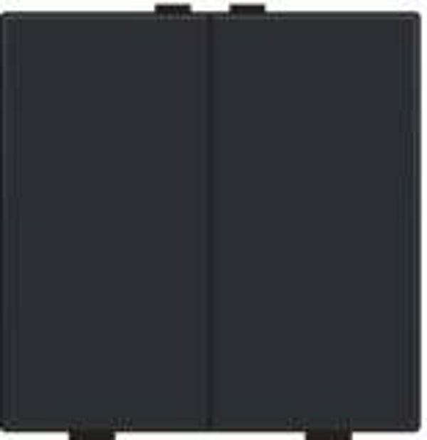Niko Tweevoudige drukknop,Pure Piano Black 200-51002