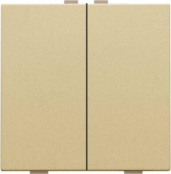 Niko Tweevoudige drukknop Pure Alu look Gold 221-51002