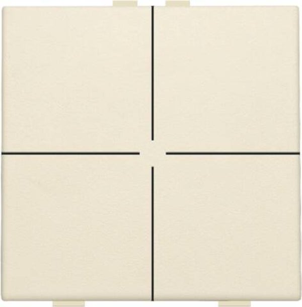 Niko Viervoudige drukknop Cream 100-51004