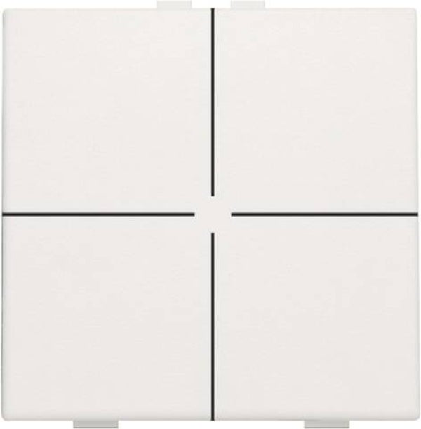 Niko Viervoudige drukknop, White 101-51004