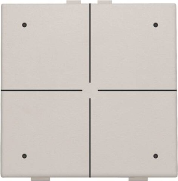 Niko Viervoudige drukknop met led Light grey 102-52004