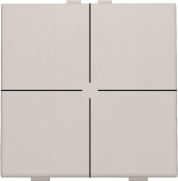 Niko Viervoudige drukknop Light grey 102-51004