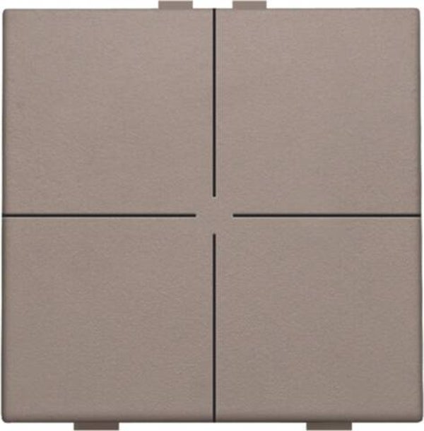 Niko Viervoudige drukknop Greige 104-51004
