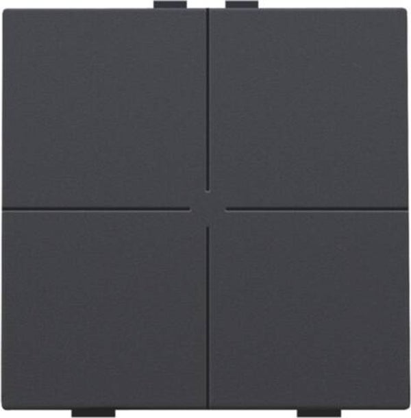 Niko Viervoudige drukknop Anthracite 122-51004