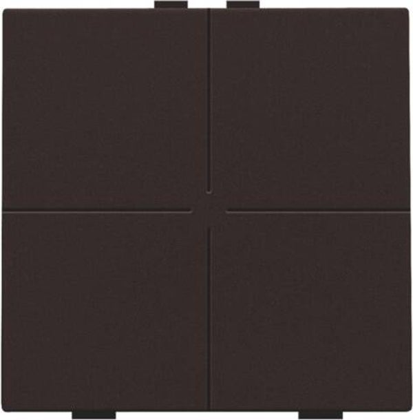 Niko Viervoudige drukknop Dark brown 124-51004