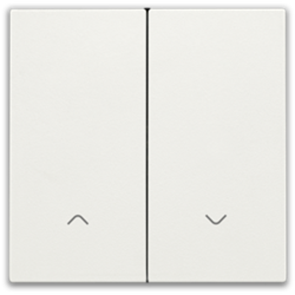 Niko Afwerkingsset voor dubbele elektronische rolluikschakelaar, Wit 101-31006