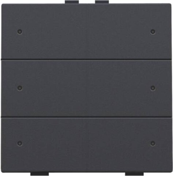 Niko Zesvoudige drukknop met led Anthracite 122-52006