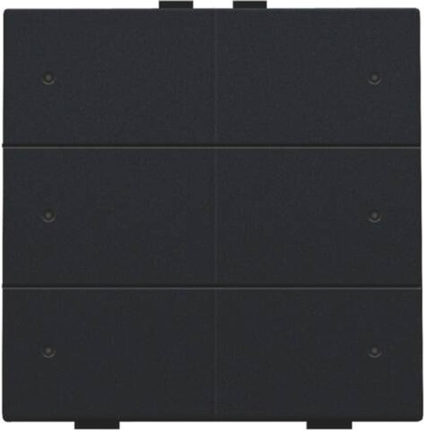 Niko Zesvoudige drukknop met led Intense Black steel 161-52006