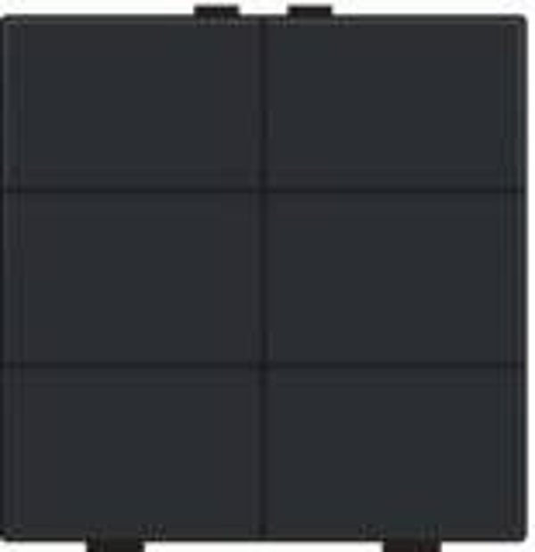 Niko Zesvoudige drukknop Pure Piano Black 200-51006