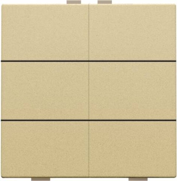 Niko Zesvoudige drukknop Pure Alu look Gold 221-51006