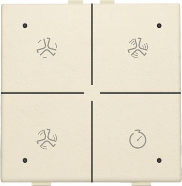 Niko Ventilatiebediening met led Cream 100-52054