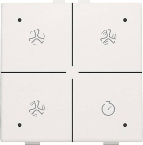 Niko Ventilatiebediening met led White 101-52054