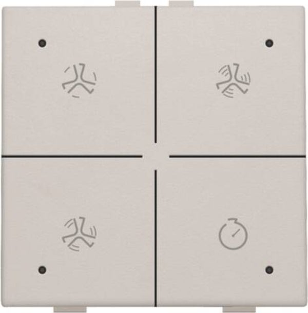 Niko Ventilatiebediening met led Light grey 102-52054