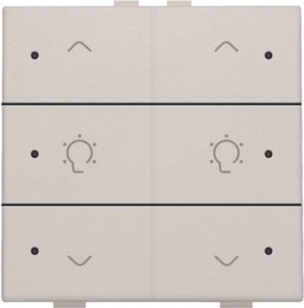 Niko Dubbele dimbediening met led Light grey 102-52046