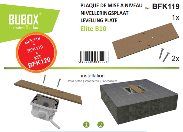 Bubox Niveau voor BFB160 - BFK119