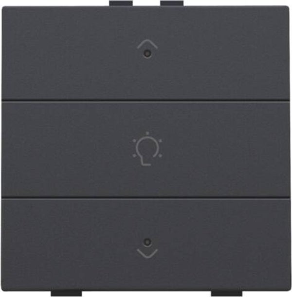 Niko Enkelvoudige dimbediening met led Anthracite 122-52043