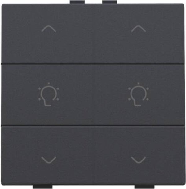 Niko Dubbele dimbediening Anthracite 122-51046