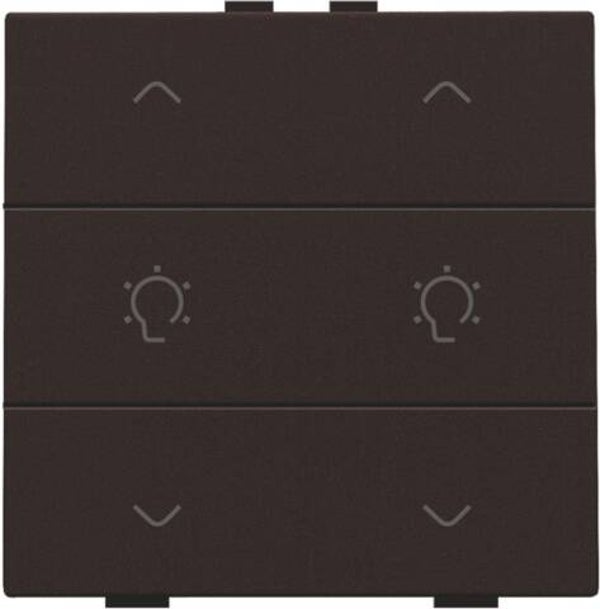 Niko Dubbele dimbediening Dark brown 124-51046