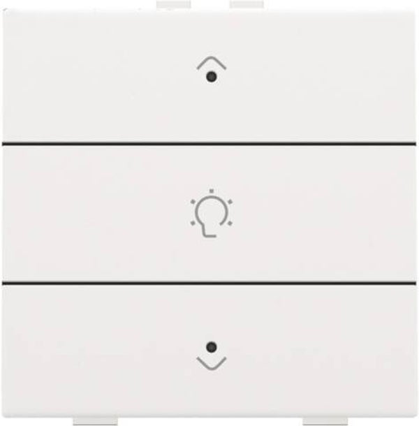 Niko Enkelvoudige dimbediening met led Intense White steel 154-52043