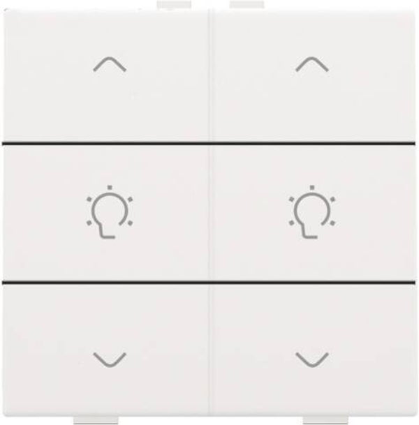 Niko Dubbele dimbediening Intense White steel 154-51046