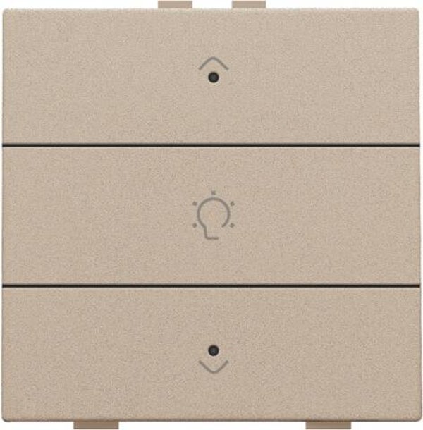 Niko Enkelvoudige dimbediening met led Intense Champagne steel 157-52043
